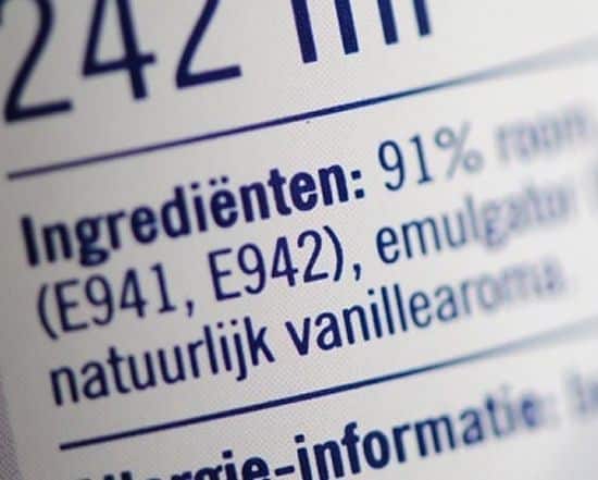 schadelijke e-nummers